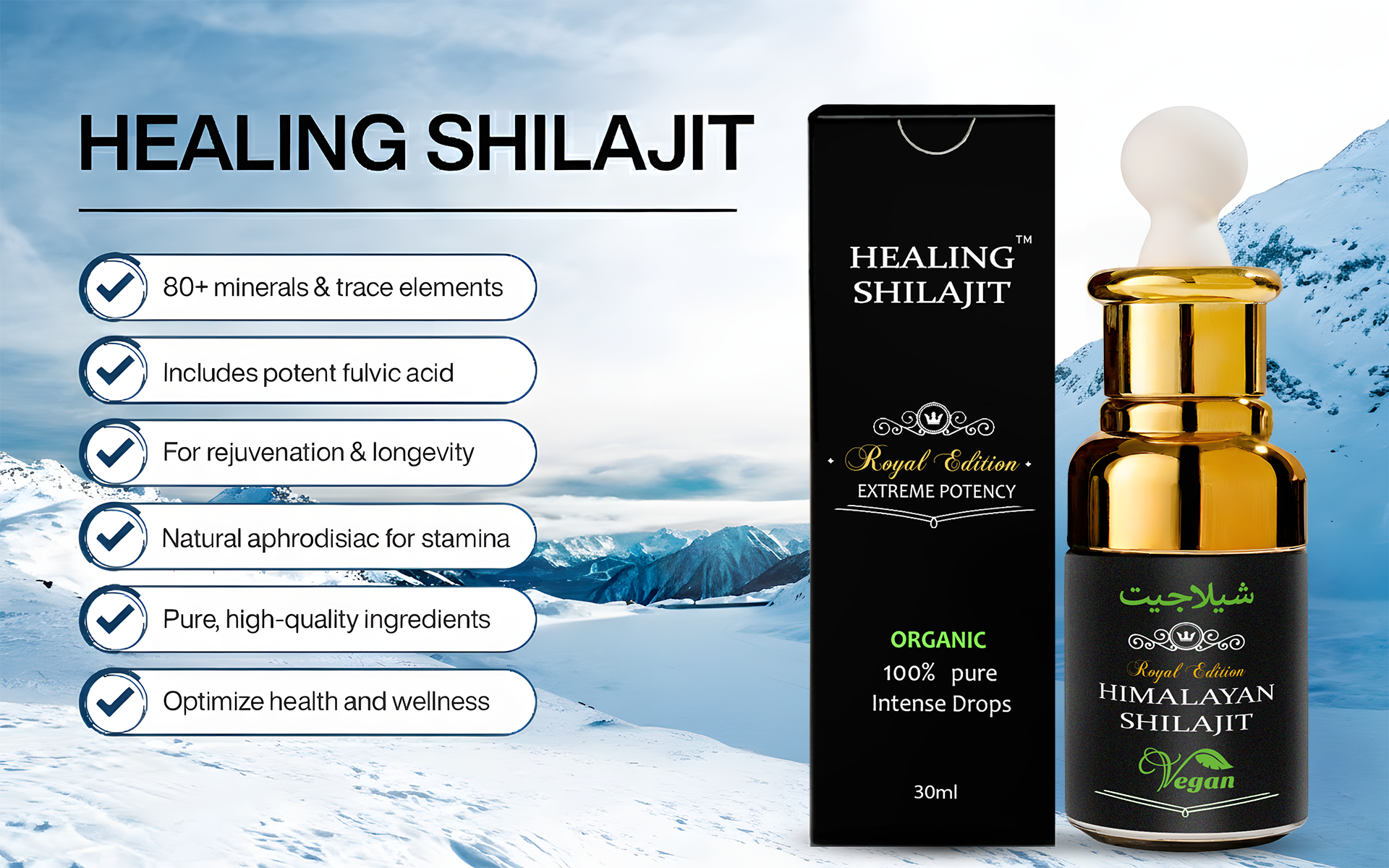 Healing Shilajit drops